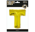 BALON LITERA T ZŁOTY 14'' 36cm
