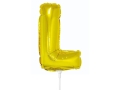 BALON LITERA L ZŁOTY 14'' 36cm