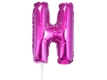 BALON LITERA H RÓŻOWY 14'' 36cm