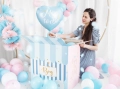 BALON SERCE MOM TO BE BŁĘKITNY 14'' 35cm