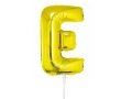 BALON LITERA E ZŁOTY 14'' 36cm + PATYK