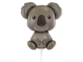 BALON MIŚ KOALA SZARY 14'' 36cm + PATYK