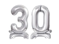 BALONY 30 SREBRNE 15'' 38cm 2szt
