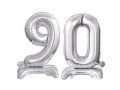BALONY 90 SREBRNE 15'' 38cm 2szt