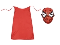 ZESTAW SPIDERMAN CZERWONY PELERYNA 90cm 2el
