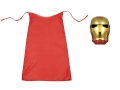 ZESTAW IRON MAN CZERWONY PELERYNA 75cm 2el