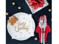 PODKŁADKI POD SZTUĆCE MIKOŁAJ CZERWONE 20cm 6szt