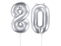 BALONY 80 SREBRNE 14'' 35cm 2szt