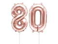 BALONY 80 RÓŻOWE ZŁOTO 14'' 35cm 2szt