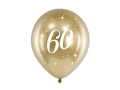 BALON ZŁOTY 60 URODZINY GLOSSY 30cm 1szt