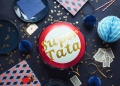 BALON SUPER TATA CZERWONO-NIEBIESKI 18'' 45cm
