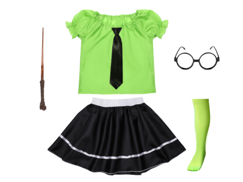 ZESTAW SLYTHERIN ZIELONO-CZARNY 98-110 6el
