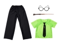 ZESTAW SLYTHERIN ZIELONO-CZARNY 116-128 5el
