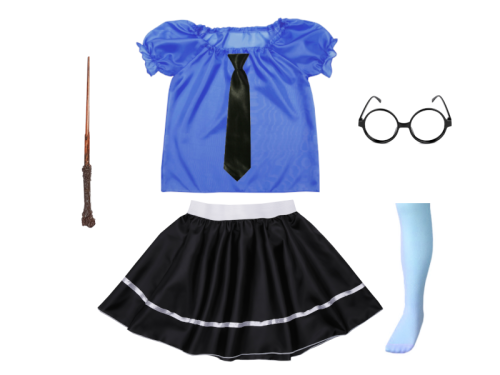 ZESTAW RAVENCLAW NIEBIESKO-CZARNY 116-128 6el