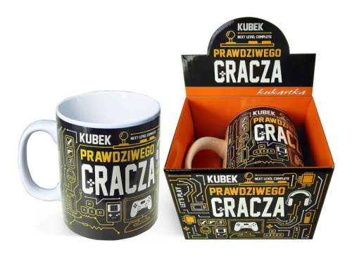 KUBEK PRAWDZIWEGO GRACZA CZARNY 0,7l