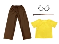 ZESTAW HUFFLEPUFF ŻÓŁTO-BRĄZOWY 98-110 4el