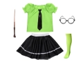 ZESTAW SLYTHERIN ZIELONO-CZARNY 134-140 6el