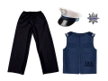 ZESTAW POLICJANT CZARNO-GRANATOWY 98-110 4el