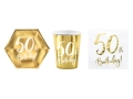 ZESTAW 50 URODZINY ZŁOTY 13el