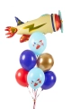 BALON BŁĘKITNY SAMOLOT 30cm 1szt