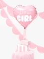 BALON SERCE GIRL RÓZOWY 18'' 45cm