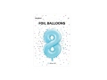 BALON CYFRA 8 BŁĘKITNY 34'' 86cm