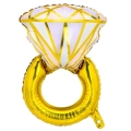 BALON PIERŚCIONEK ZŁOTY 37'' 95cm