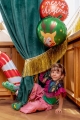 BALON MERRY CHRISTMAS JEMIOŁA CZERWONY 18'' 45cm