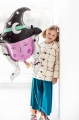 BALON CZAROWNICA FIOLETOWY 40'' 101cm