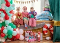 BALON STOJĄCY SAMOCHÓD Z CHOINKĄ BŁĘKITNY 42'' 107cm