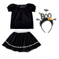 ZESTAW HALLOWEEN BOO CZARNY 134-140 3el