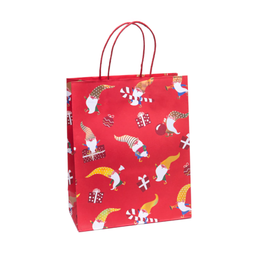 TOREBKA PREZENTOWA SKRZATY CZERWONA 42x32cm