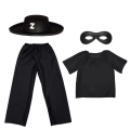 ZESTAW ZORRO CZARNY 98-110 4el