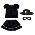 ZESTAW ZORRO CZARNY 98-110 4el