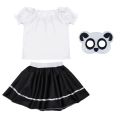 ZESTAW PANDA BIAŁO-CZARNY 98-110 3el