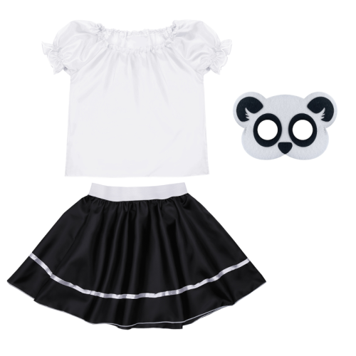 ZESTAW PANDA BIAŁO-CZARNY 98-110 3el
