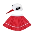 ZESTAW BOCIAN CZERWONY S/M 2el
