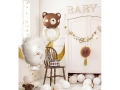 BALON GRZECHOTKA MIŚ BIAŁO-BRĄZOWY 35'' 88cm
