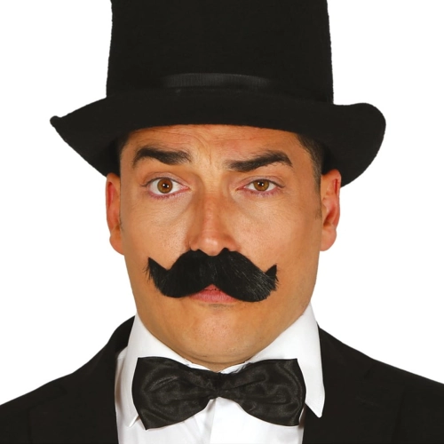 WĄSY GĘSTE ELEGANCKIE CZARNE