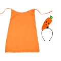 ZESTAW MARCHEWKA POMARAŃCZOWY PELERYNA 90cm 3el