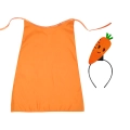 ZESTAW MARCHEWKA POMARAŃCZOWY PELERYNA 55cm 3el