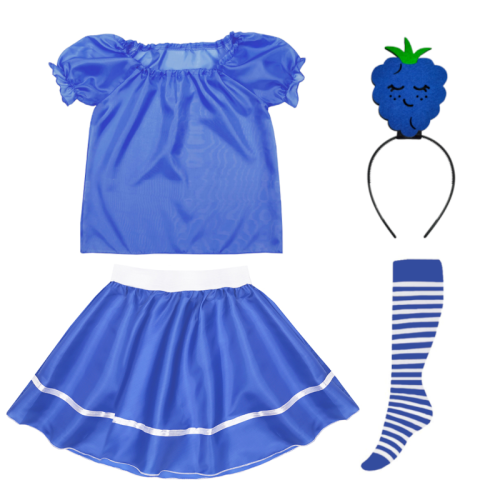 ZESTAW JEŻYNA NIEBIESKI 116-128 5el