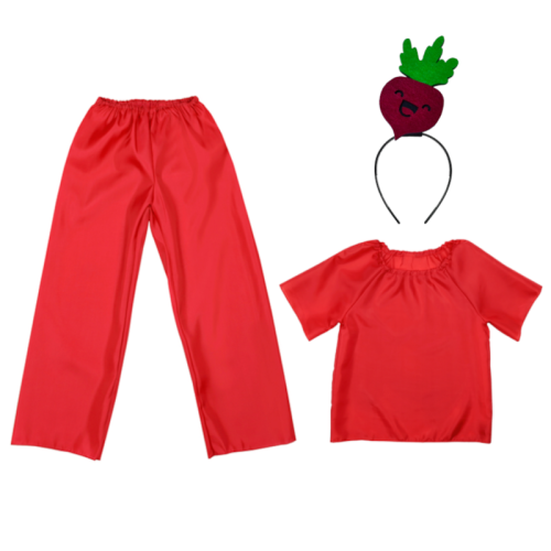 ZESTAW BURAK CZERWONY 134-140 4el