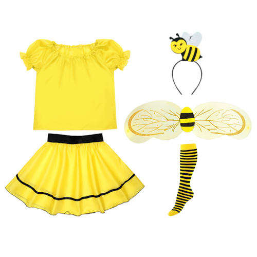 ZESTAW PSZCZÓŁKA ŻÓŁTY 116-128 6el
