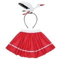 ZESTAW BOCIAN CZERWONY S/M 3el