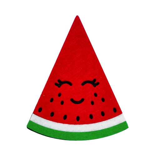 PRZYPINKA ARBUZ FILCOWA CZERWONA 12,5x10cm
