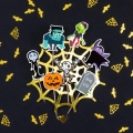 KARTECZKI NA PIKU TOPPERY POTWORKI HALLOWEEN MIX 7szt