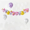 GIRLANDA BALONOWA ŚPIOSZKI WÓZEK RÓŻOWA 2m