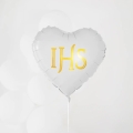 BALON SERCE IHS BIAŁY 18'' 45cm