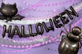 BALON NAPIS HALLOWEEN CZARNY 18'' 46cm
